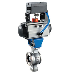 <b>VQ677Y氣動V型球閥PN16~PN25</b>