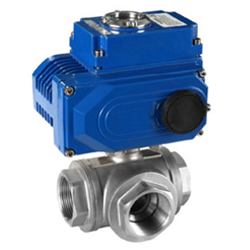 Q914F、Q915F電動不銹鋼內螺紋三通球閥PN25