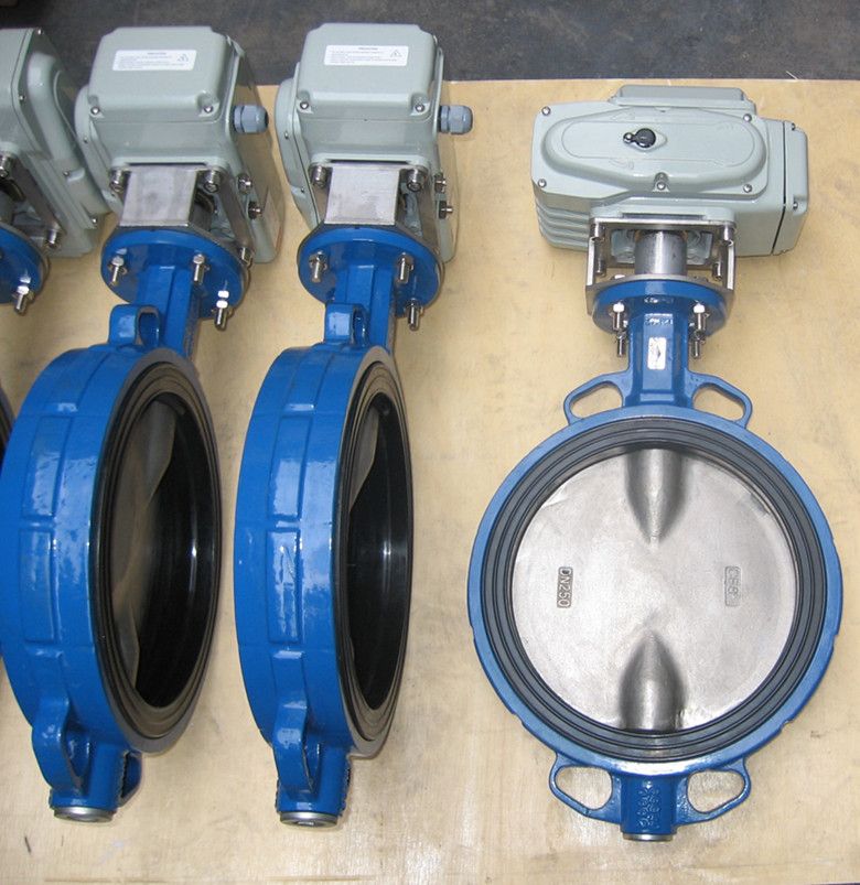 D971X-10型電動開關對夾式蝶閥