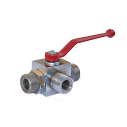 QJH型外螺紋帶焊接管高壓三通球芯截止閥