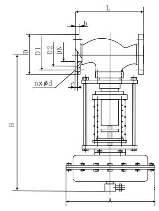 ZZYP型不銹鋼自力式壓力調節閥PN16~PN64外形尺寸
