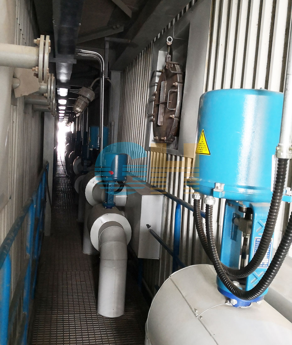 電動高溫調(diào)節(jié)閥-國電菏澤電廠噴氨***化項目現(xiàn)場