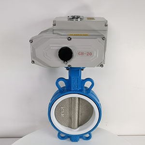 電動對夾蝶閥 軟密封對夾式蝶閥 四氟密封蝶閥