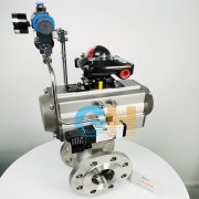 VQ647Y-16P不銹鋼氣動V型切斷閥-氣動V型調節球閥